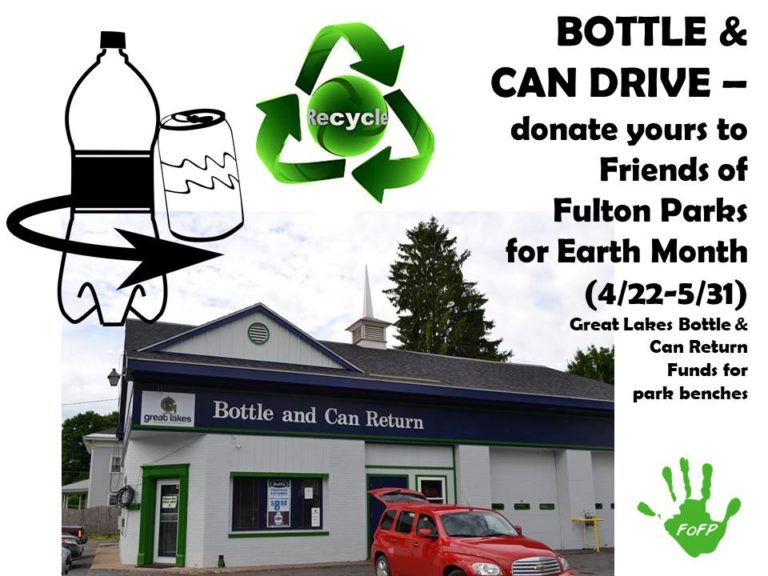 Bottle and Can Drive Friends of Fulton Parks